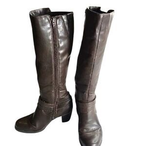 Natural Soul by Naturalizer Women's Brown Leather Boots Size 10